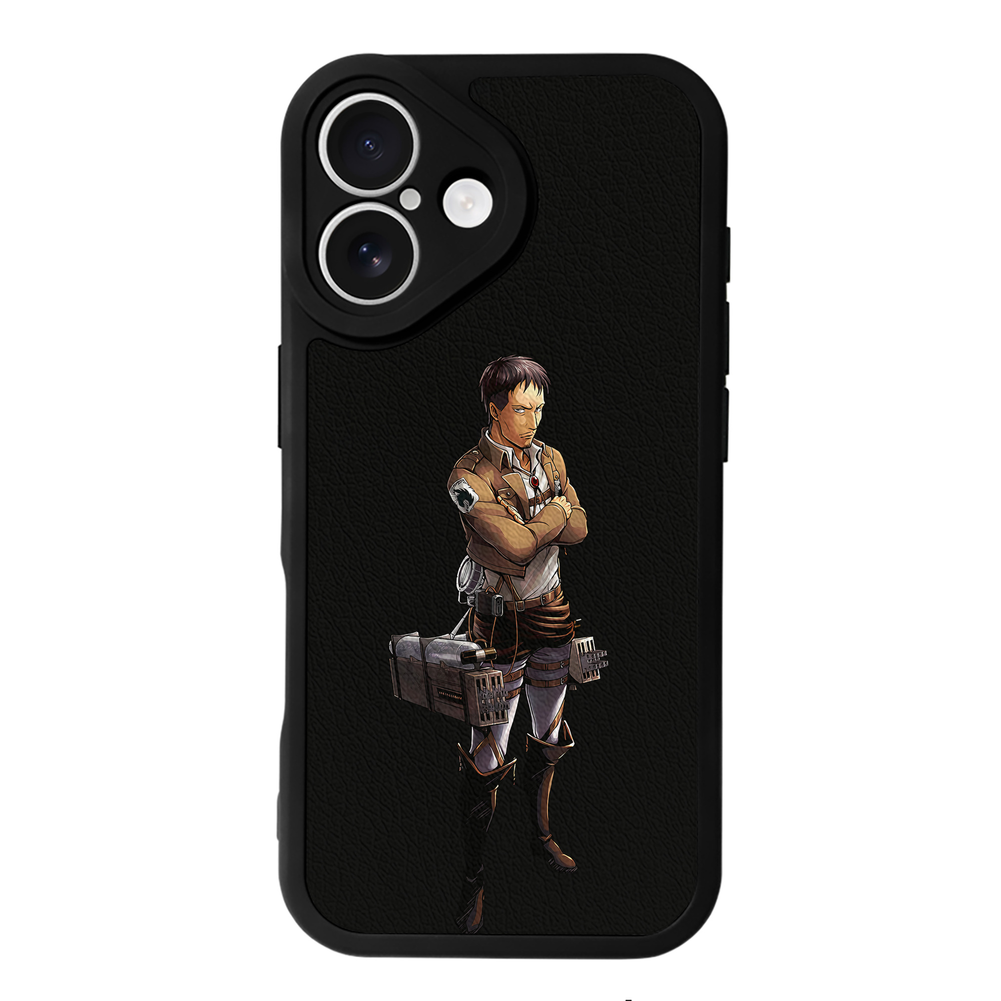 （画像用） 進撃の巨人 Attack on Titan 【iPhone 16シリーズ対応】シリコンスマホケース（レザー調） 材質：シリコン
